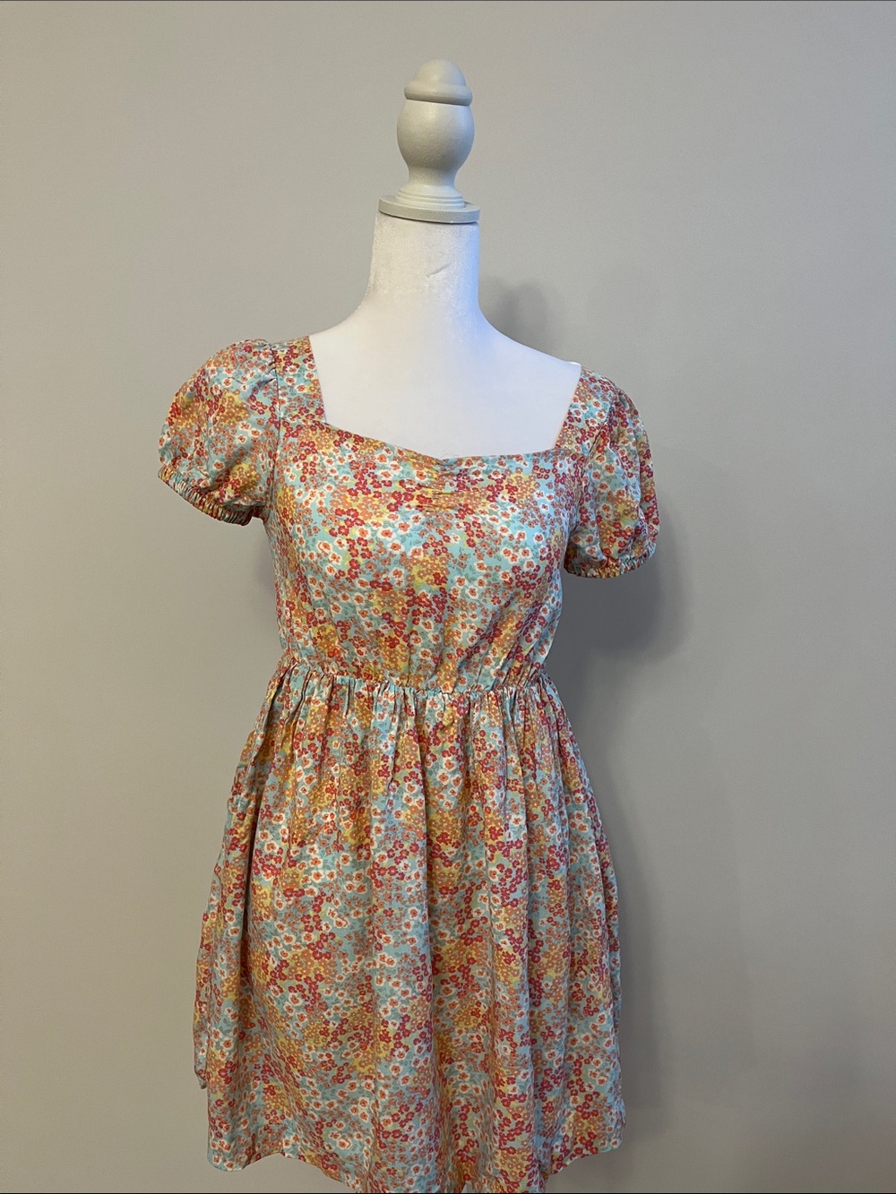 Roxy Girls Floral Dress in Blue, Pink, Yellow
